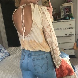 Free people open back top